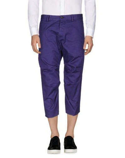 Dsquared2 3/4-length Shorts In Purple