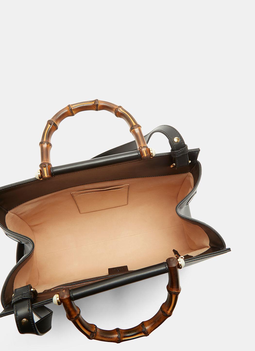 Gucci Nymphaea Medium Top Handle Bag In Black ModeSens