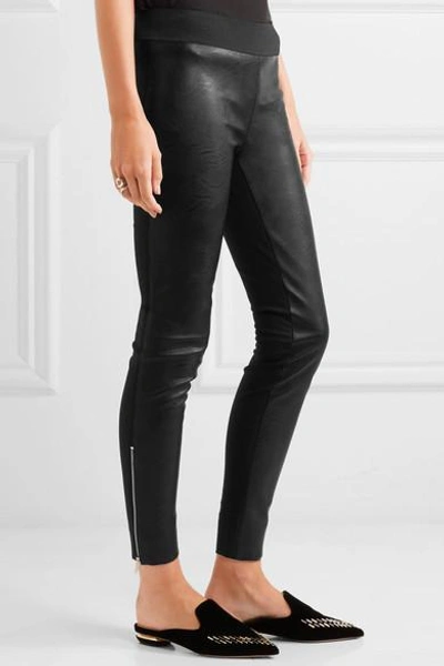 Shop Stella Mccartney Darcelle Faux Leather And Jersey Leggings