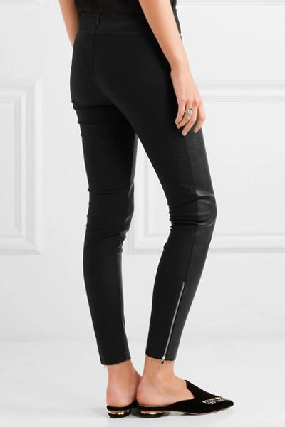 Shop Stella Mccartney Darcelle Faux Leather And Jersey Leggings