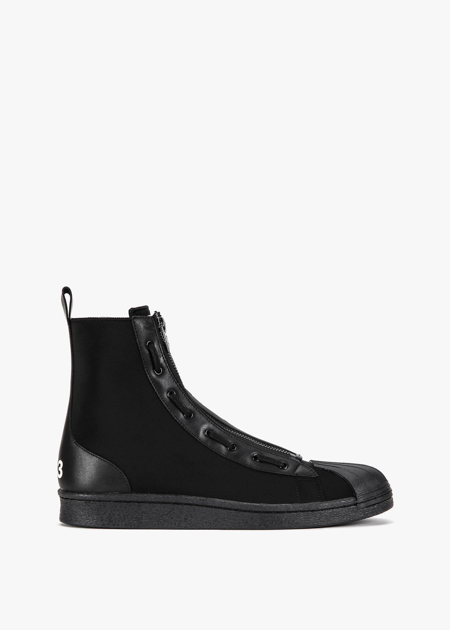 Y-3 Pro Zip High Top Sneaker In Core Black/core Black/core Black | ModeSens