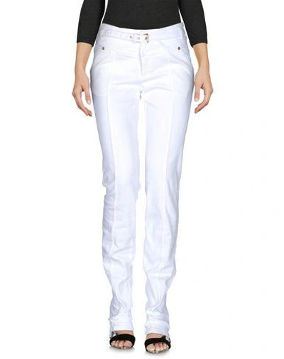 Shop Roberto Cavalli Jeans In White