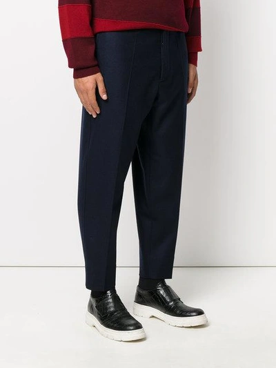 Shop Marni Tapered Cropped Trousers