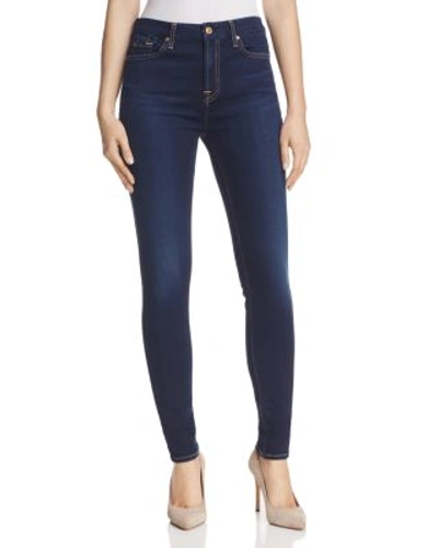 Shop 7 For All Mankind B(air) High Rise Skinny Jeans In Tranquil In B(air) Tranquil