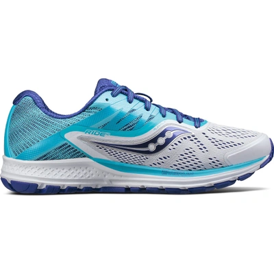 Saucony Ride 10 Wide In White | Blue