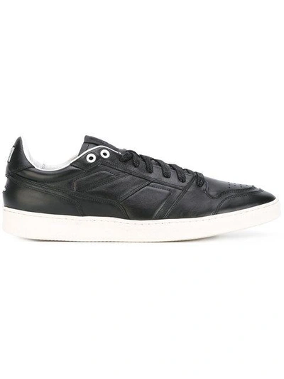 Shop Ami Alexandre Mattiussi Thin Low Sneakers In Black