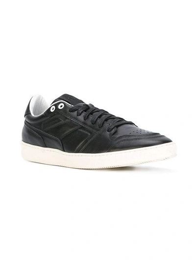 Shop Ami Alexandre Mattiussi Thin Low Sneakers In Black