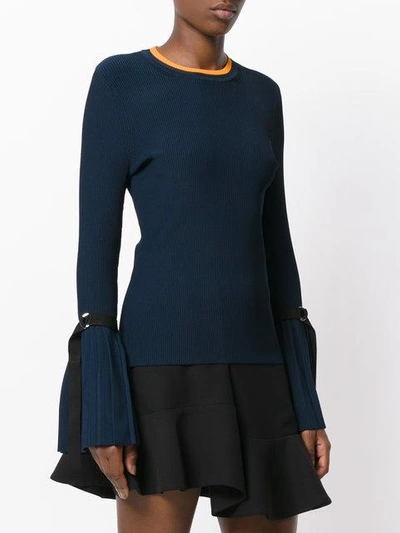 Shop 3.1 Phillip Lim / フィリップ リム Pleated Cuffs Top In Blue