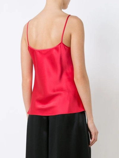 Shop Voz Liquid Vest Camisole In Red