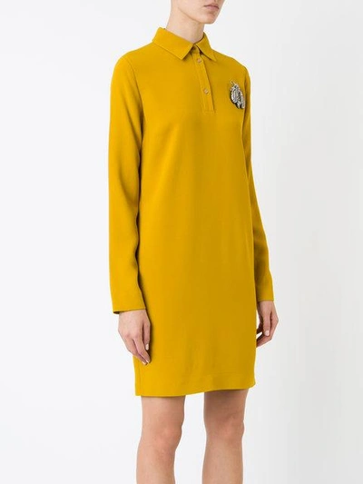Shop Rochas Studded Insect Shirt Dress