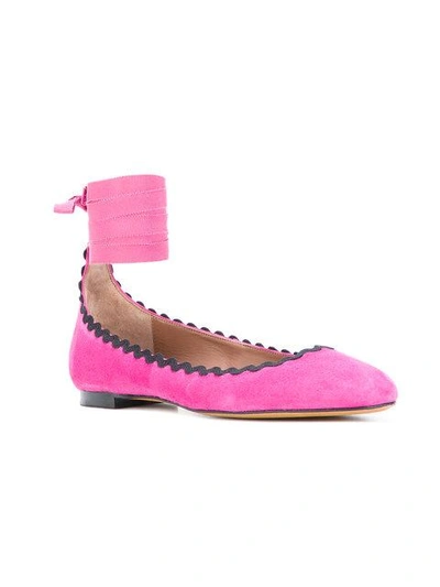 Shop Tabitha Simmons Daria Ballerinas - Pink