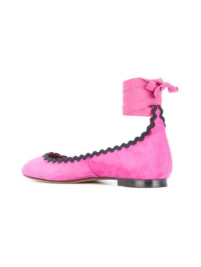 Shop Tabitha Simmons Daria Ballerinas - Pink