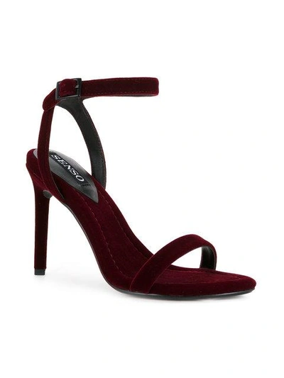 Shop Senso Tyra Textured Sandals In Red