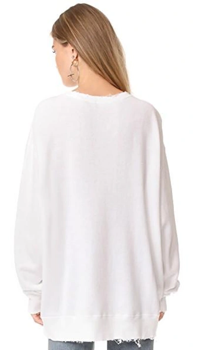 Shop R13 Kurt Sweatshirt In White