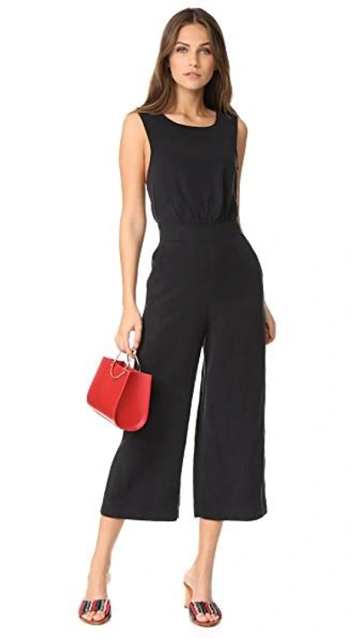 Shop M.i.h. Jeans T2 All In One Jumpsuit In Black