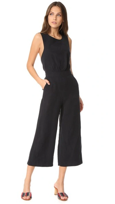 M.i.h. Jeans T2 All In One Jumpsuit In Black