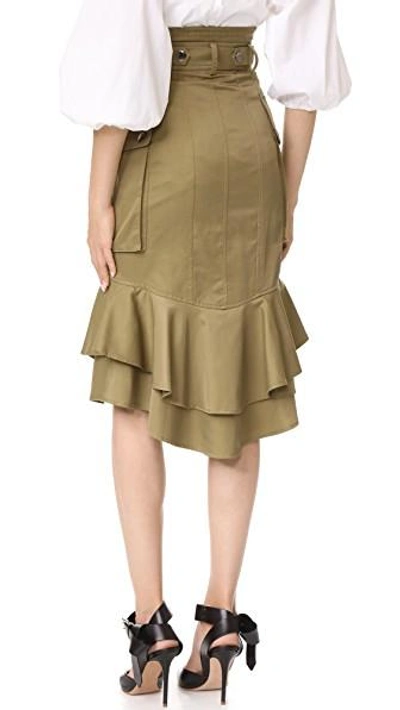 Shop Marissa Webb Belle Skirt In Olive