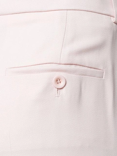 Shop Chloé Cropped Tailored Trousers In Pink