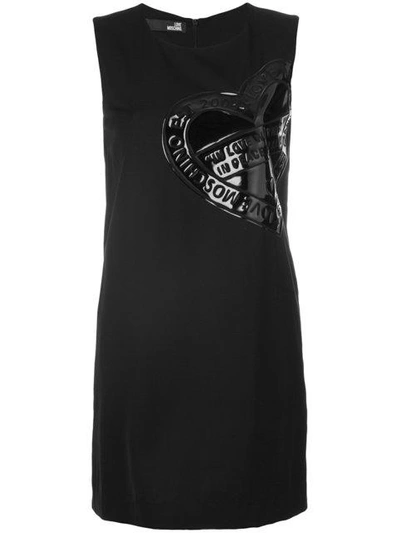 Shop Love Moschino Vinyl Effect Dress