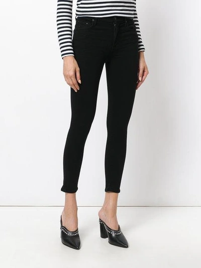 Shop Citizens Of Humanity Super Skinny Cropped Jeans In Black