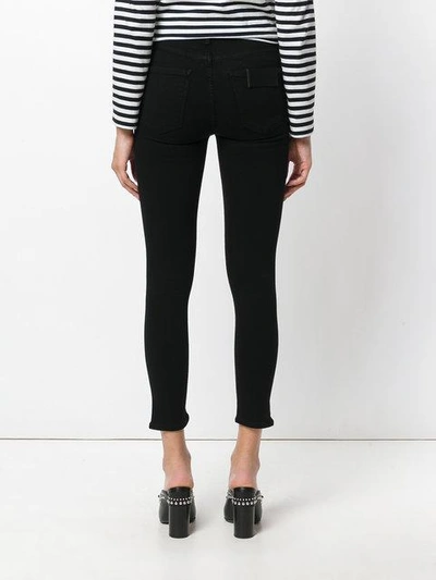 Shop Citizens Of Humanity Super Skinny Cropped Jeans In Black
