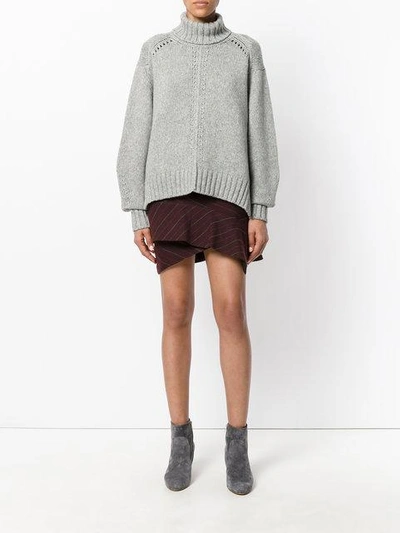 Shop Isabel Marant Kimura Pinstriped Skirt