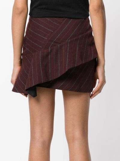 Shop Isabel Marant Kimura Pinstriped Skirt