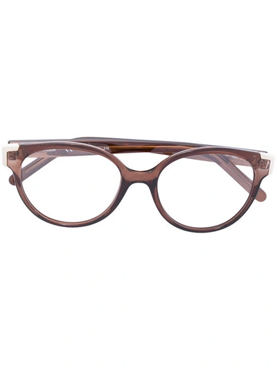 Chloé Cat-eye Frame Glasses In Brown