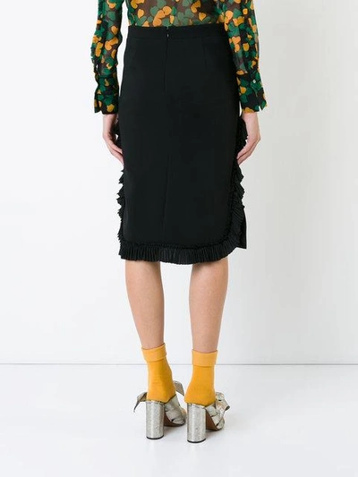 Shop N°21 Nº21 Gathered Pencil Skirt - Black