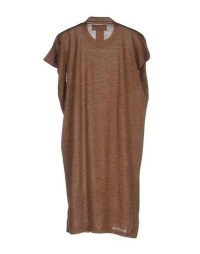 Shop Maison Margiela Short Dress In Khaki