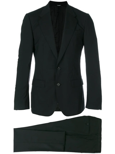 Dolce & Gabbana Two Piece Suit In Jacquard (black)