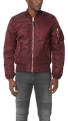 Alpha Industries 'ma-1' Slim Fit Bomber Jacket In Maroon