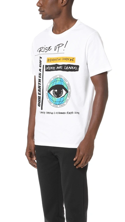 Shop Kenzo Eye Crew Neck Tee In White