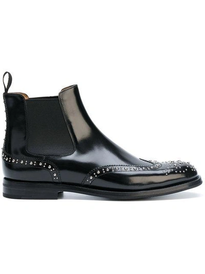 Shop Church's Studded Chelsea Boots In Black