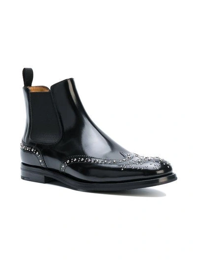 Shop Church's Studded Chelsea Boots In Black