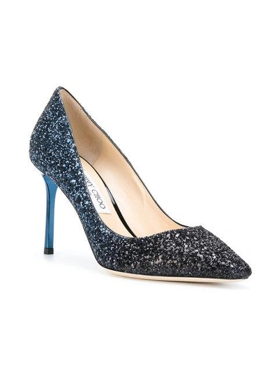 Shop Jimmy Choo Romy 85 Pumps In Blue