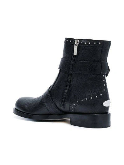 Shop Jimmy Choo Blyss Biker Boots In Black