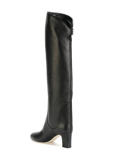 Jimmy Choo Minerva 65 Leather Over the knee Boots In Black ModeSens