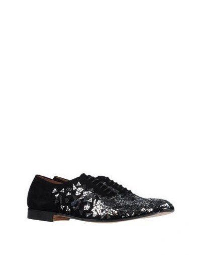 Shop Maison Margiela Laced Shoes In Black