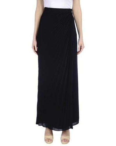 Shop Maison Margiela Maxi Skirts In Black