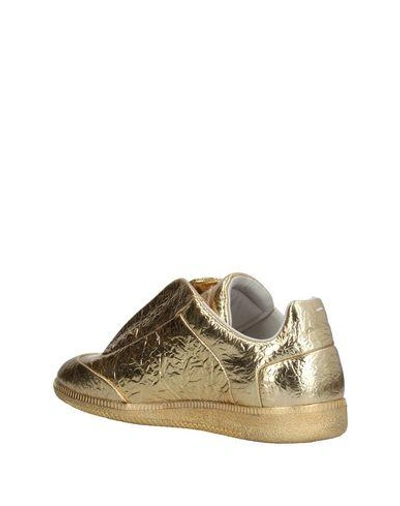 Shop Maison Margiela Sneakers In Gold
