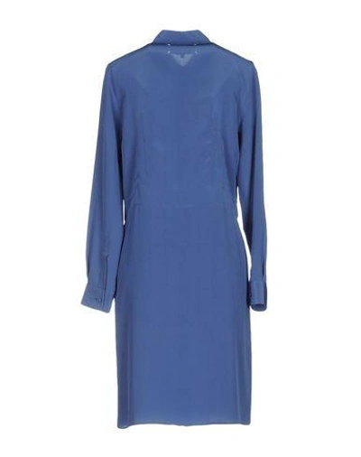 Shop Maison Margiela Knee-length Dresses In Pastel Blue