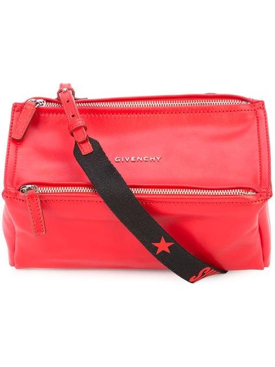 Shop Givenchy Leather Shoulder Bag In Red