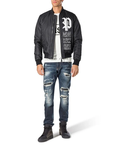 Shop Philipp Plein Nylon Jacket "atasuke"