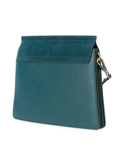 Shop Chloé Faye Shoulder Bag In Green