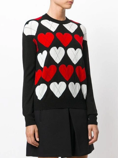 Shop Love Moschino Heart Knitted Jumper