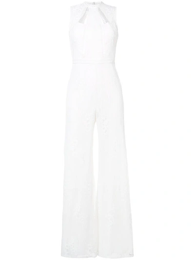 Alexis Naya Wide-leg Lace Jumpsuit In White