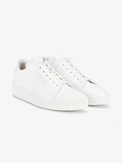 Shop Eytys White Leather Ace Sneakers