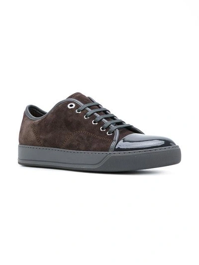 Shop Lanvin Basket Sneakers - Grey