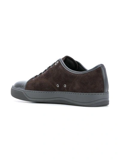 Shop Lanvin Basket Sneakers - Grey